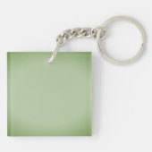 Stevige jade groene celadon sleutelhanger (Achterkant)