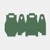 Stevige jager groene Favor dozen Bedankdoosjes (Uitgevouwen)