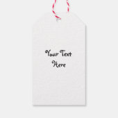 Stevige jongens Draag het bewustzijn van roze bors Cadeaulabel (Achterkant)