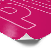 Stevige jongens Draag het bewustzijn van roze bors Perfect Poster (Hoek)