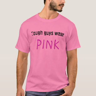 Stevige jongens draag roze t-shirt