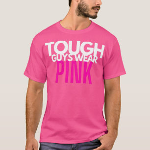 Stevige jongens draag roze t-shirt