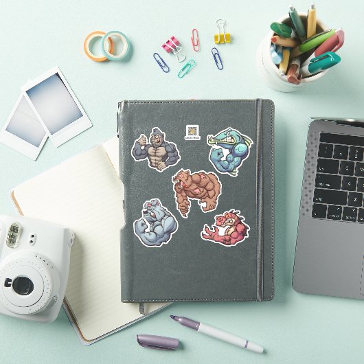 Stevige jongens sticker (iPad Cover)