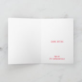 Stevige kerst uit Londen Feestdagen Kaart (Binnen)