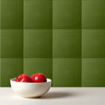 Stevige kleur donkergroen leger tegeltje<br><div class="desc">Duurzame kleur,  donkergroen ontwerp van het leger.</div>