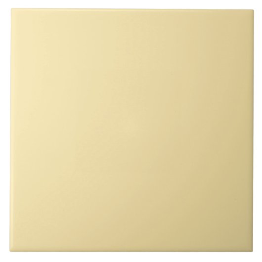 Stevige Kleur Geel Gebleekte Zonnebloem FCE8AA Tegeltje (Voorkant)