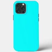 Stevige kleurencyaan Case-Mate iPhone case (Achterkant)