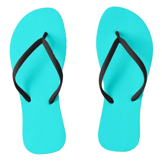 Stevige kleurencyaan teenslippers (Voetbed)