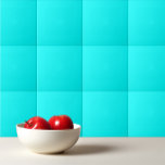 Stevige kleurencyaan tegeltje<br><div class="desc">Een stevig cyaan kleurenontwerp.</div>