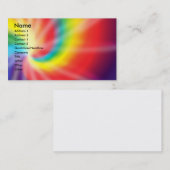 Stevige kleurstof enigszins vergroot visitekaartje (Voorkant / Achterkant)