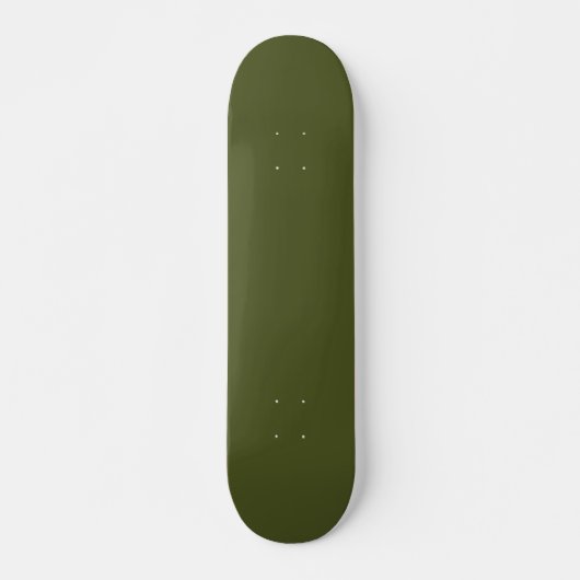 Stevige legergroene skateboard voor urbane straats (Voorkant)