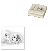 Stevige liefde rubberstempel (Gestempeld)