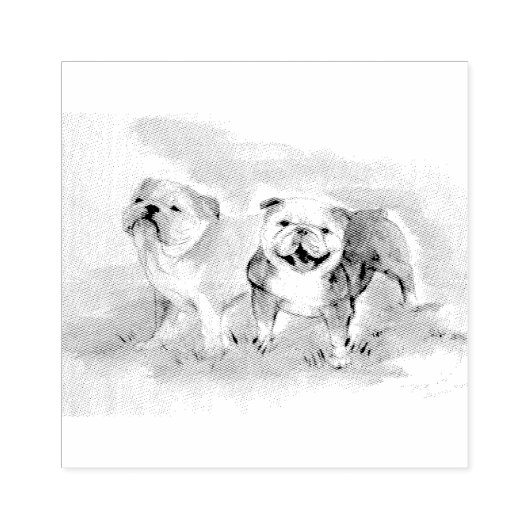 Stevige liefde rubberstempel (Afrduk)