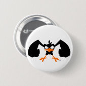 Stevige lil' birdie :) knoopbadge ronde button 5,7 cm (Voorkant /achterkant)