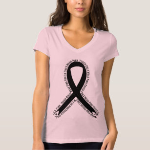Stevige meisjes Draag roze borstkankerbewustzijn T-shirt