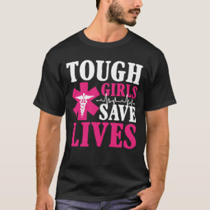 Stevige meisjes redden levens - EMT Paramedic T-shirt
