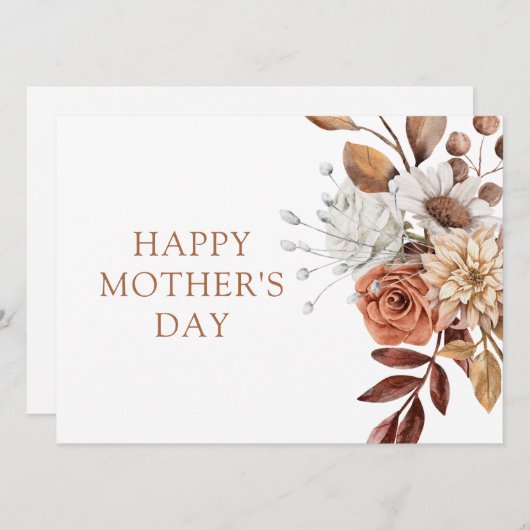 Stevige Moederdag botanische flora (Voorkant / Achterkant)