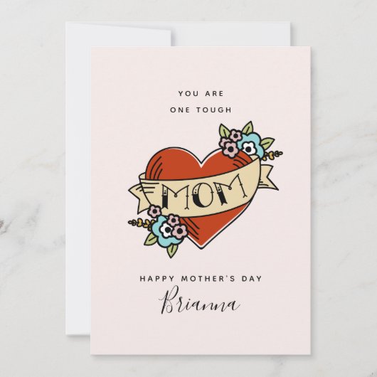 Stevige Momma-Moederdag kaart (Voorkant)