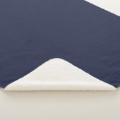 Stevige Navy Blue Sherpa Deken voor Ultieme Comfor (3/4)