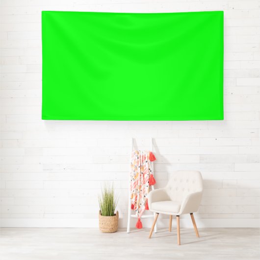 Stevige neon groene scherm chroma key WFH achtergr Spandoek (Insitu)