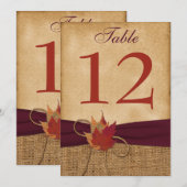 STEVIGE NEP Bouclé Kartonnen Tafelnummerkaart - Wi Kaart (Voorkant / Achterkant)