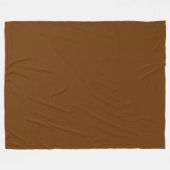 Stevige Nootmuskaat Bruin Fleece Deken (Voorkant (Horizontaal))