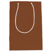 Stevige Ombre Bruin Medium Cadeauzakje (Voorkant)