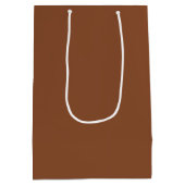 Stevige Ombre Bruin Medium Cadeauzakje (Achterkant)