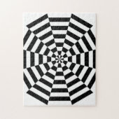 Stevige optische illusie-puzzel legpuzzel (Verticaal)