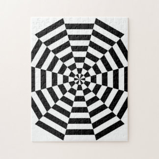 Stevige optische illusie-puzzel legpuzzel