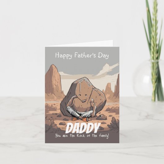 Stevige Papa: Een Vaderdag Tributo Kaart (Voorkant)