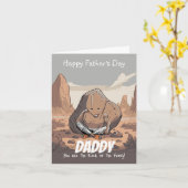 Stevige Papa: Een Vaderdag Tributo Kaart (Gele Bloem)