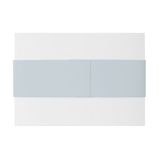 Stevige Pastel Blauwe Bruiloft Uitnodigingen Wikkel (Achterkant Voorbeeld)