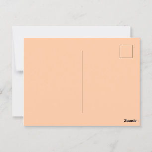 Stevige perzik glanzende ansichtkaart voor special briefkaart