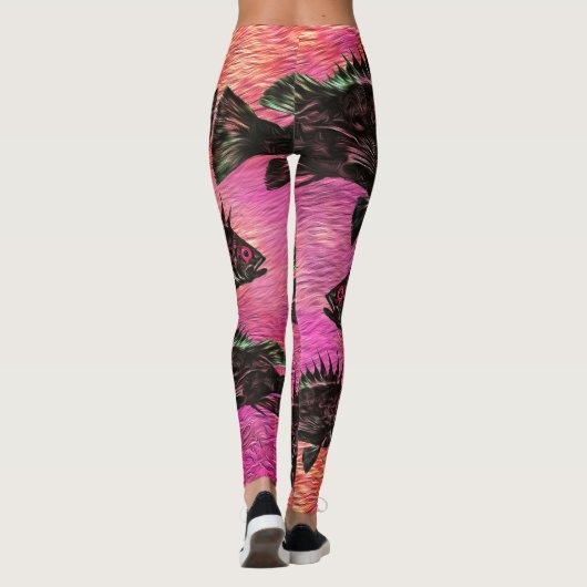 Stevige quillback op roze - Leggings (Achterkant)