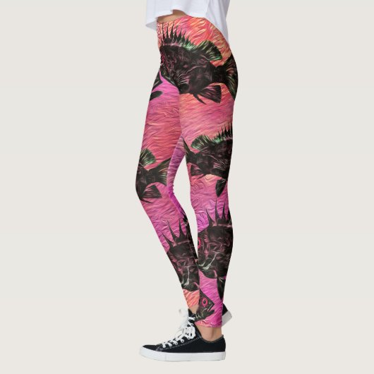 Stevige quillback op roze - Leggings (Links)