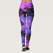 Stevige quillback op roze/Paars - Leggings (Achterkant)