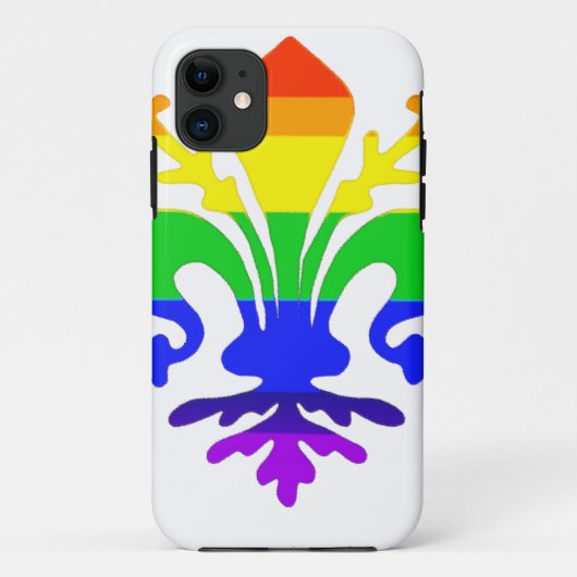 Stevige regenboog Fleur de Lis Case-Mate iPhone Case (Achterkant)