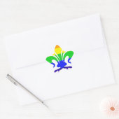 Stevige regenboog Fleur de Lis Ster Sticker (Envelop)