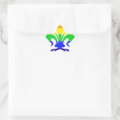 Stevige regenboog Fleur de Lis Ster Sticker (Tas)