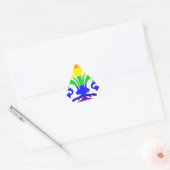 Stevige regenboog Fleur de Lis Sticker (Envelop)