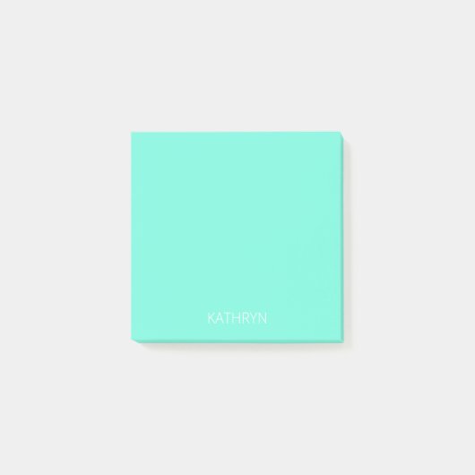 stevige rijke koninklijke mintgroene post-it® notes (Voorkant)