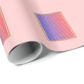 stevige roze met uw foto cadeaupapier (Rol Hoek)