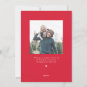 Stevige Schoone Collage Bewerkbare Kleur Kerstkaar Feestdagenkaart (Achterkant)