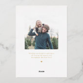 Stevige Schoone Collage FOIL Kerst Foto Kaart (Achterkant)