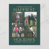 Stevige Schoone Collage Kerstkaart Feestdagenkaart (Voorkant)