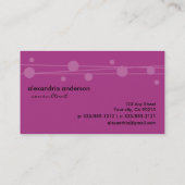 Stevige Stippen van Fuschia en Visitekaartjes van  (Achterkant)