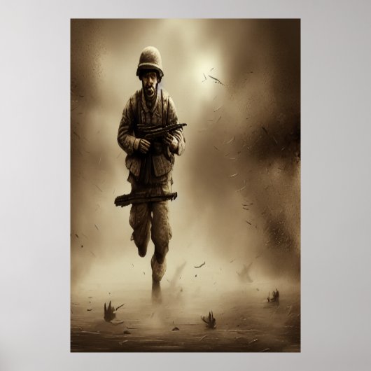 Stevige stof | AI Art Poster (Voorkant)