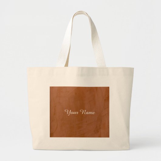 Stevige Tangerine Grote Tote Bag (Voorkant)