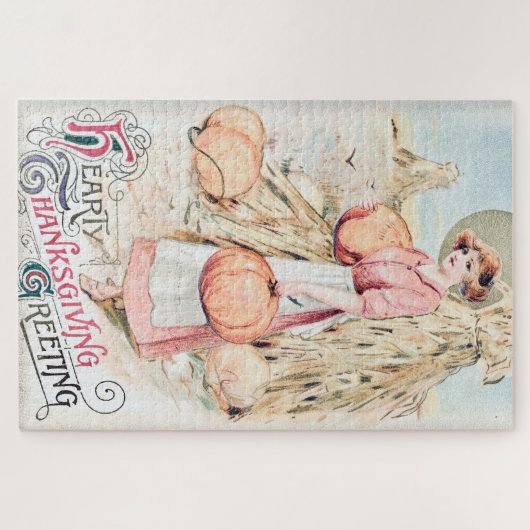  stevige Thanksgiving Wenskaart Legpuzzel (Horizontaal)